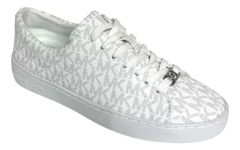 tenis michael kors blancos|michael kors denim sneakers.